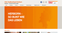 Desktop Screenshot of cdu-herborn.de